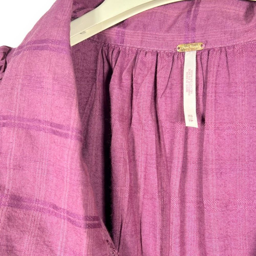 Free People Elora Rose Pink Spring Mini Dress JuneBerry Bohemian Women Size XS - Picture 10 of 12